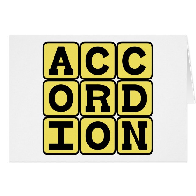 Accordion, muziekinstrument (Voorkant Horizontaal)