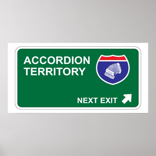 Accordion Next Exit Poster (Voorkant)