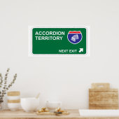 Accordion Next Exit Poster (Keuken)