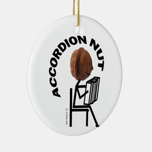 Accordion Nut. Keramisch Ornament (Rechts)