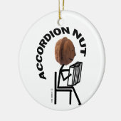Accordion Nut. Keramisch Ornament (Links)