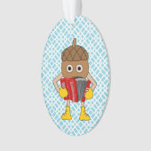 Accordion Nut Ornament (voorkant)