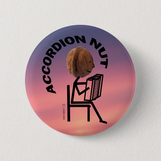 Accordion Nut Ronde Button 5,7 Cm (Voorkant)