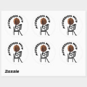 Accordion Nut Ronde Sticker (Vel)