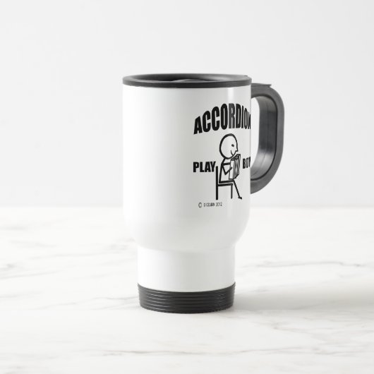 Accordion Play Boy Travel Mug Reisbeker (Voorkant rechts)
