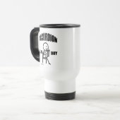 Accordion Play Boy Travel Mug Reisbeker (Voorkant links)