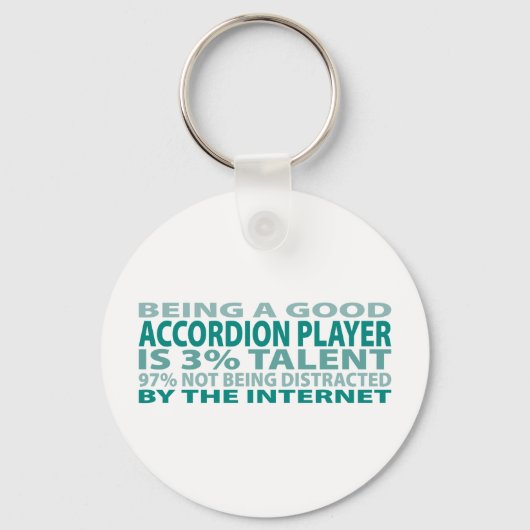 Accordion Player 3% Talent Sleutelhanger (Voorkant)