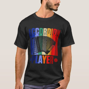 Accordion Player Art Retro Accordionist T-shirt