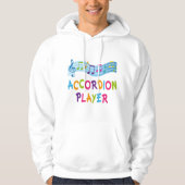 ACCORDION PLAYER COLOED HOODIE (Voorkant)
