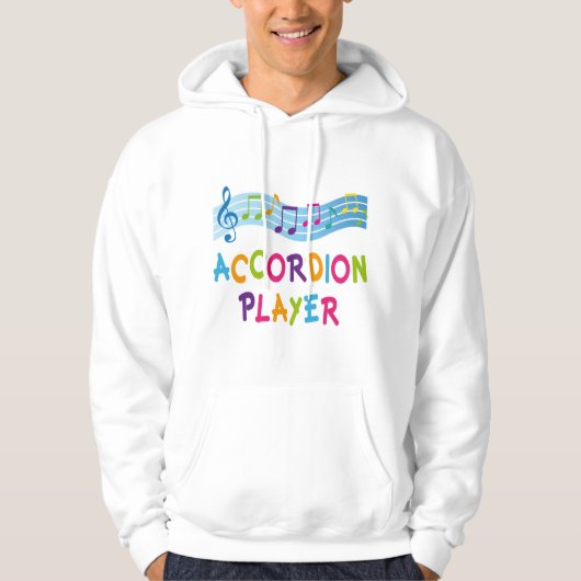 ACCORDION PLAYER COLOED HOODIE (Voorkant)