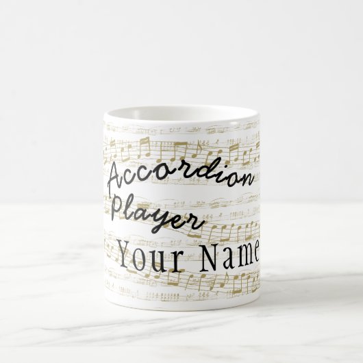 Accordion player mok 11 oz met jouw naam (Center)