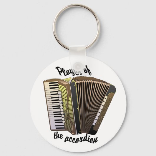Accordion Player-sleutelhanger Sleutelhanger (Voorkant)