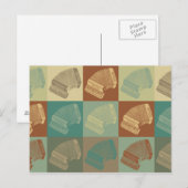 Accordion Pop Art Briefkaart (Voorkant / Achterkant)