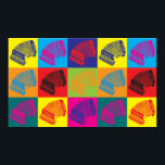 Accordion Pop Art Poster<br><div class="desc">Accordion Pop Art. Als Accordion je hobby,  beroep of obsessie is,  show het dan met geweldige accordion t-shirts,  mokken,  stickers en nog veel meer. Het zijn ook geweldige cadeautjes voor andere accordion-ventilatoren!</div>