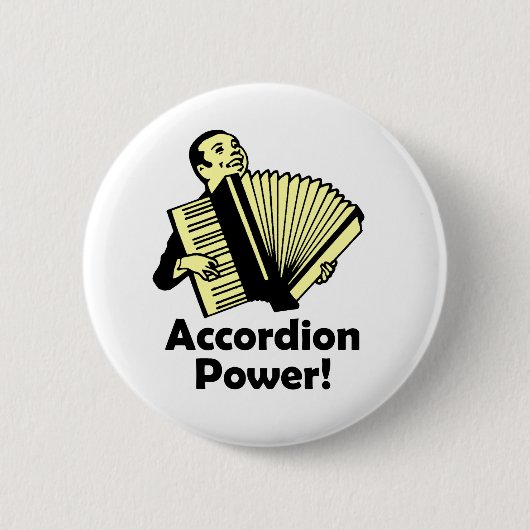 Accordion Power! Ronde Button 5,7 Cm (Voorkant)