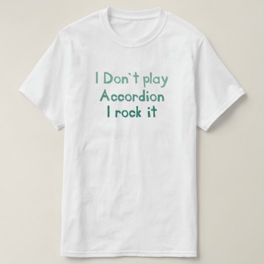 Accordion Rock It T-shirt (Design voorkant)