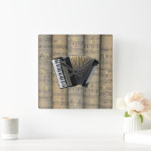 Accordion ~ Rollend vel Music Achtergrond ~ Muziek Vierkante Klok (Huis)
