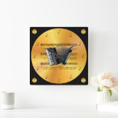 Accordion ~ Sheet Music ~ Gold Record ~ Vierkante Klok (Huis)
