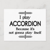 Accordion - Speel zelf Funny Deco Music Briefkaart (Voorkant)