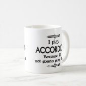 Accordion - Speel zelf Funny Deco Music Koffiemok (Voorkant rechts)