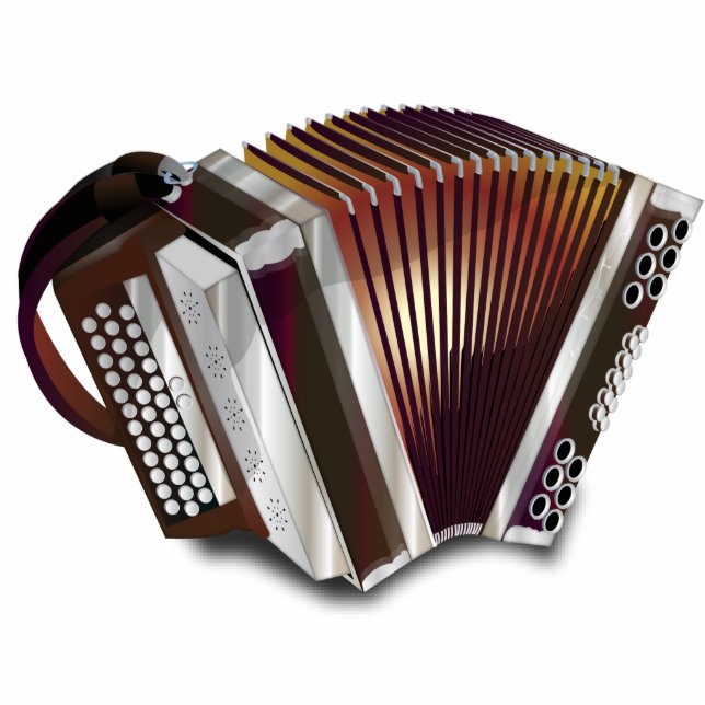 Accordion Staand Fotobeeldje (Voorkant)