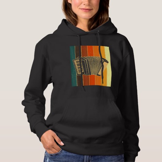 Accordion Styrian Accordion Retro Styrian Harmonic Hoodie (Voorkant)