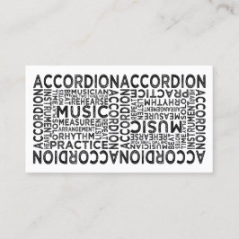 Accordion Typografie Visitekaartje