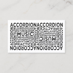 Accordion Typografie Visitekaartje