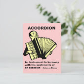 Accordion (vochtig gedefinieerd) briefkaart (Staand voorkant)