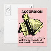 Accordion (vochtig gedefinieerd) briefkaart (Voorkant / Achterkant)