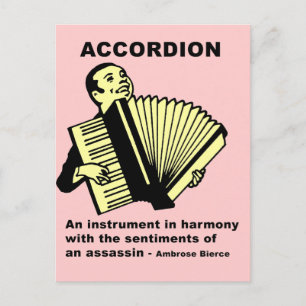 Accordion (vochtig gedefinieerd) briefkaart