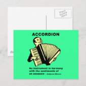 Accordion (vochtig gedefinieerd) briefkaart (Voorkant / Achterkant)