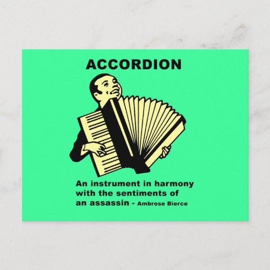Accordion (vochtig gedefinieerd) briefkaart (Voorkant)