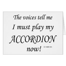 Accordion Voices zegt dat hij moet spelen