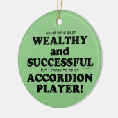 Accordion Wealthy & Succesvol Keramisch Ornament (Links)