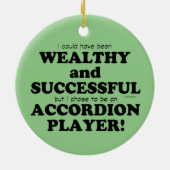 Accordion Wealthy & Succesvol Keramisch Ornament (Achterkant)