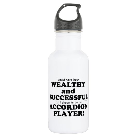 Accordion Wealthy & Succesvol Waterfles (Voorkant)