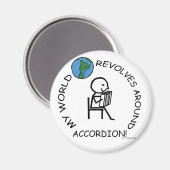 Accordion - Wereld revolt rond Magneet (Voorkant / Achterkant)