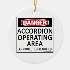 Accordion werkend gebied keramisch ornament