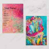 ACCORDIONIST roze Visitekaartje (Voorkant / Achterkant)