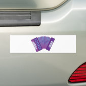 Accordionvector Bumpersticker (Op auto)