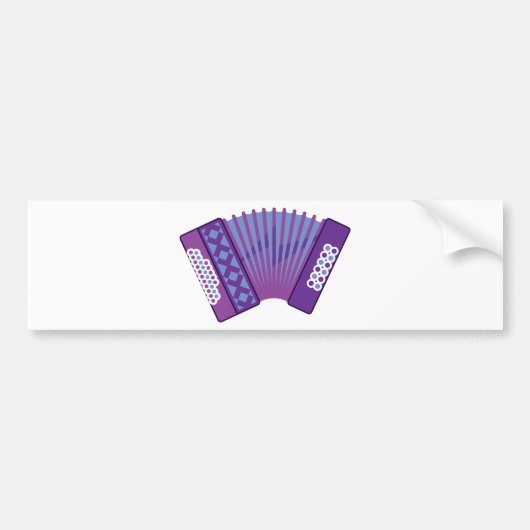 Accordionvector Bumpersticker (Voorkant)