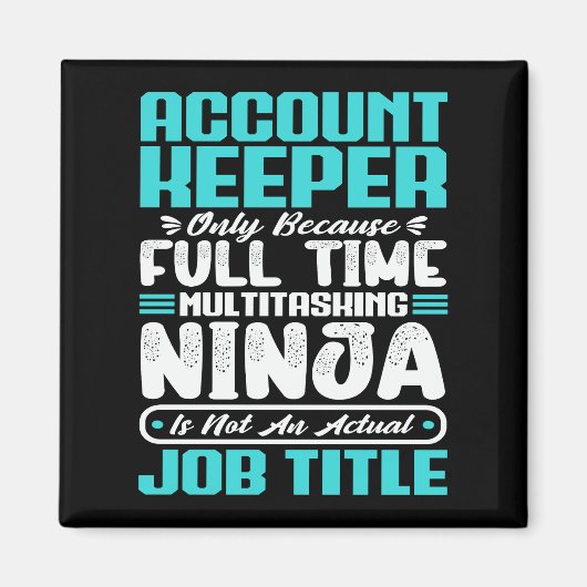Account Keeper Functie Beroepsvaardigheden Magneet (Voorkant)