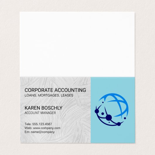 Account Manager | Corporate Global Logo Visitekaartje (Buitenkant ongevouwen)