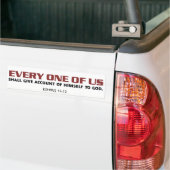 Account opgeven (wit) bumpersticker (Op Truck)