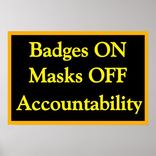 Accountability Poster (Voorkant)