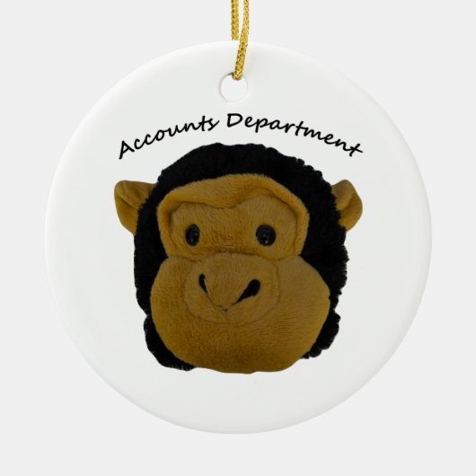 Accountafdeling. Funny Gifts voor werkenden Keramisch Ornament (Voorkant)