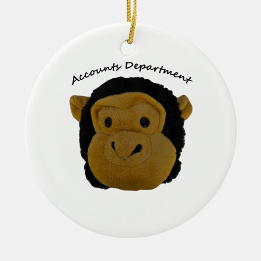 Accountafdeling. Funny Gifts voor werkenden Keramisch Ornament (Voorkant)