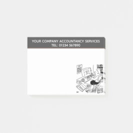 Accountancy Services Cartoon Thema personaliseren Post-it® Notes