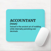 Accountant aan het werk: houd het grappig muismat (Met muis)